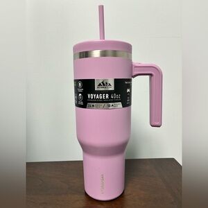 Hydrapeak Pink Voyager 40oz stainless steel insulated Tumbler